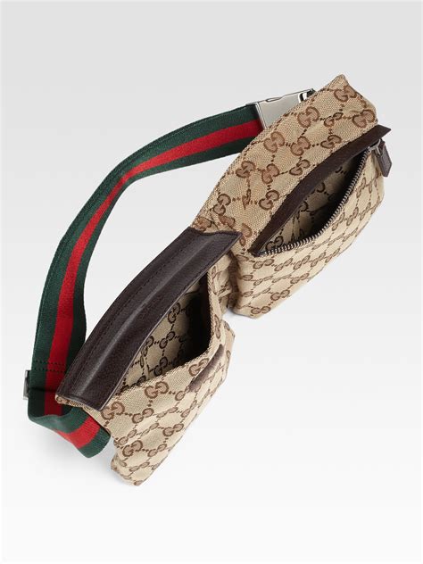 gucci canvas belt bag|pre owned gucci belt bag.